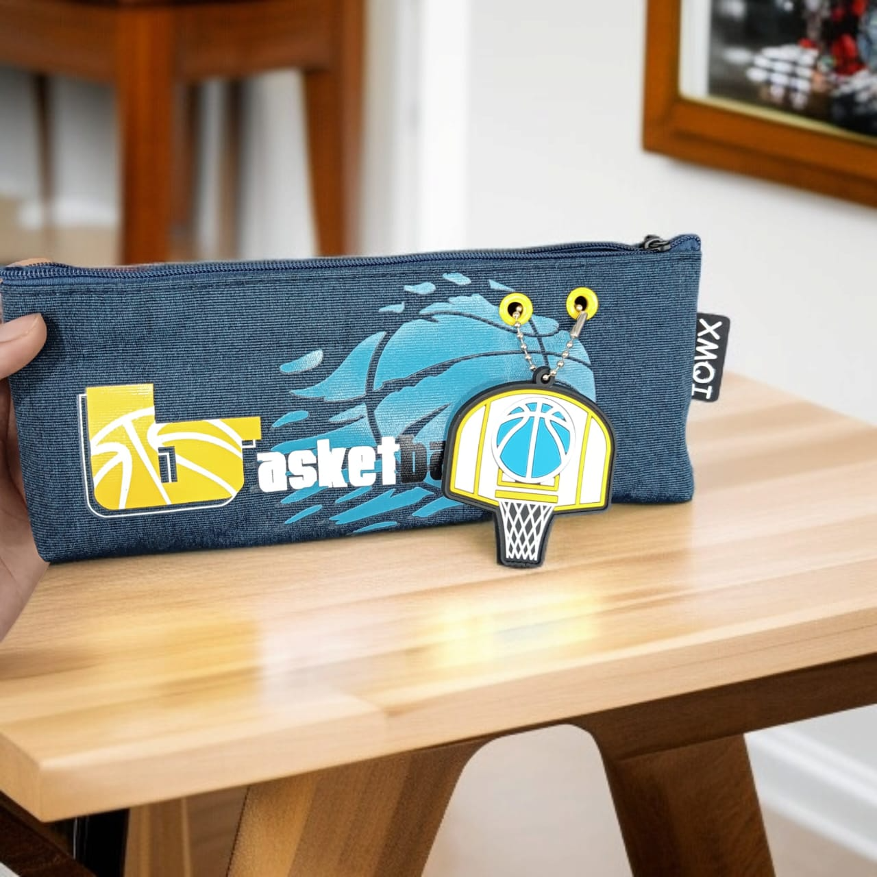 Cartoon Simple Men and Women Zipper Bag Stationery Case New Primary and Secondary School Children Large Capacity Pencil Case Pencil Case Stationery