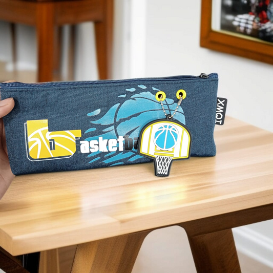 Cartoon Simple Men and Women Zipper Bag Stationery Case New Primary and Secondary School Children Large Capacity Pencil Case Pencil Case Stationery