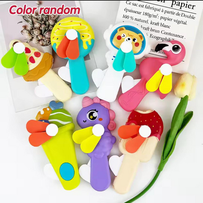 Hot Lovely Mini Portable Pocket Fan Cool Air Travel Hand Preasure Easy Blower