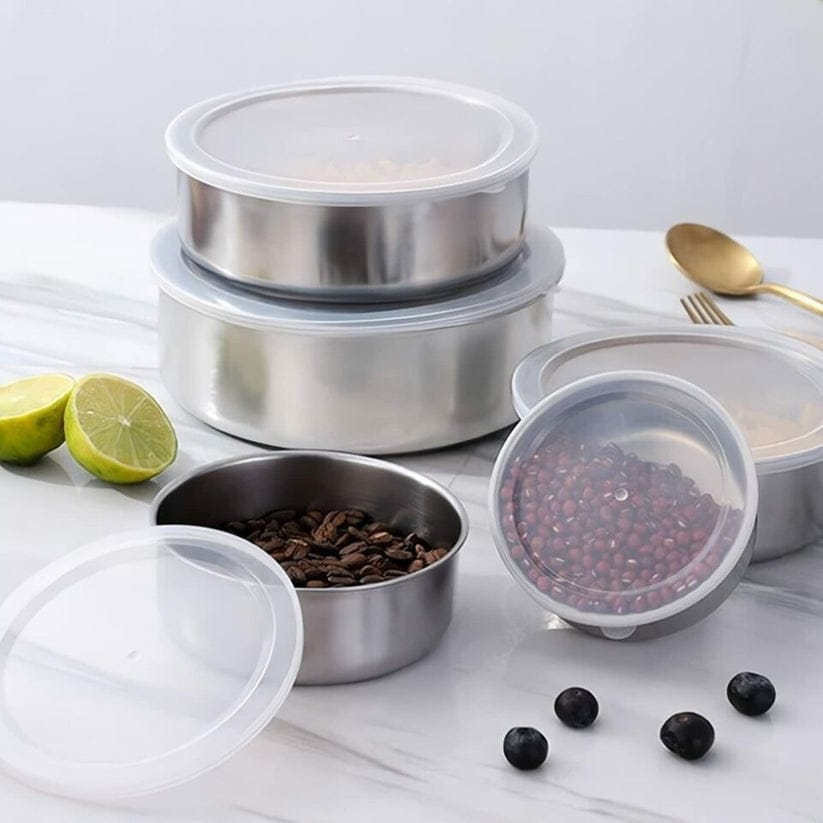 5 Pcs Multifunctional Stainless Steel Protect Fresh Box