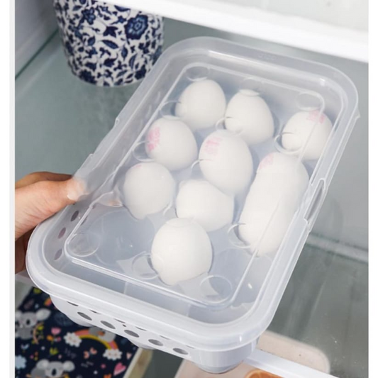 Egg Storage Tray, 30 Slots, 12 Slots Egg tray Storage Container , Eggs Holder For Refrigerator, Eggs Tray, Plastic Egg Tray For Fridge, Kitchen Eggs Storage Box, 30 Slots Refrigerator Egg Holder Tray With Lid By HALAI TRADERS