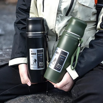 Business Vacuum Flask Stainless Steel Tumbler Portable Insulated Cup Thermos Cold and Hot Portable Bottle 1000ML